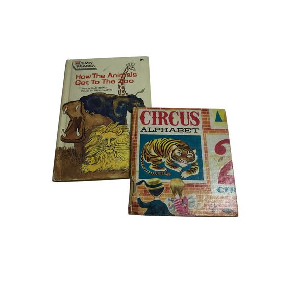 VINTAGE Easy Reader Books: Circus Alphabet; How the Animals Get to the Zoo, 1965 - Picture 14 of 14